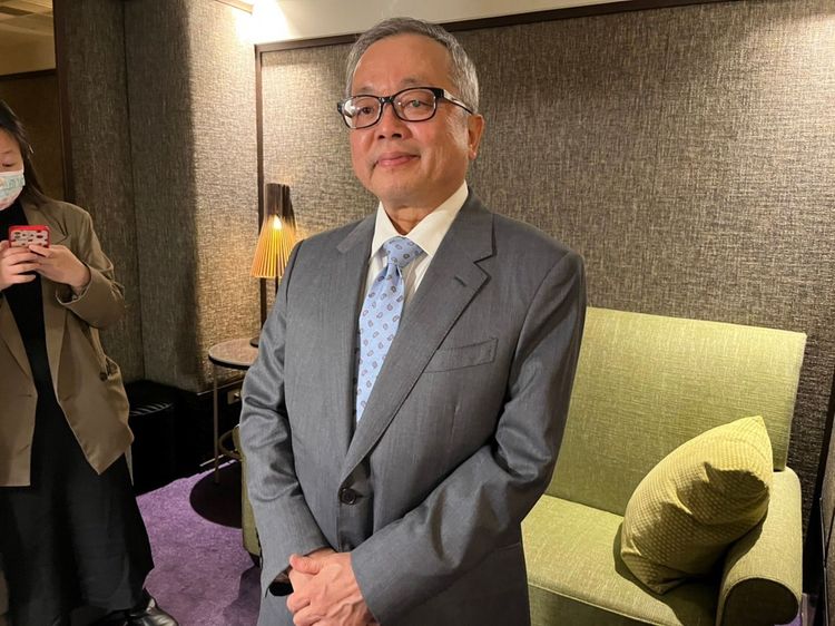 台灣金聯董事長施俊吉說，住宅售價從890～4200萬，各類型都有，經整理後以低薄利潤出售。楊明峰攝