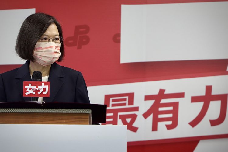 蔡英文致詞說，要讓「會做事」翻轉停滯不前的都市，成為城市進步的動力。林林攝