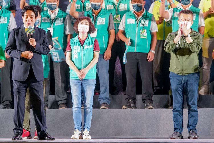 副總統賴清德第5度南下為蔡其昌站台。蔡其昌總部提供