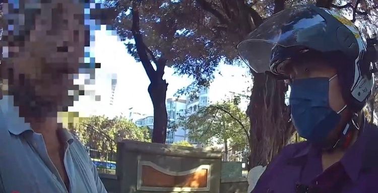 警方查出林男是毒品通緝犯，將他逮回警局，偵訊後解送歸案。讀者提供