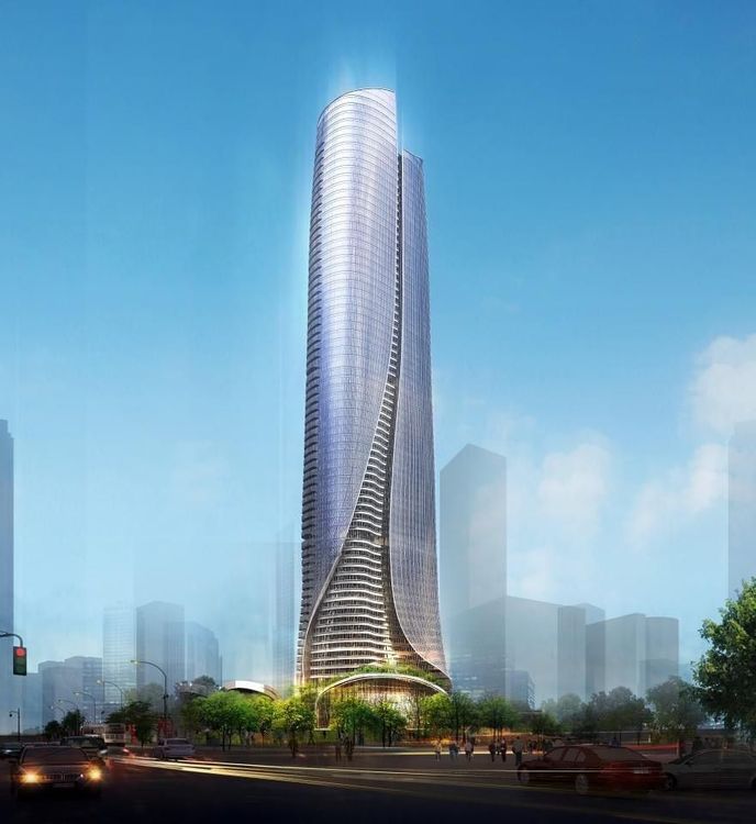 該案若順利審查通過，將成為全台第四高樓，將是地標型總部大樓。翻攝畫面