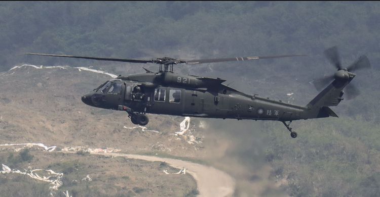 UH-60M黑鷹直升機。國防部提供