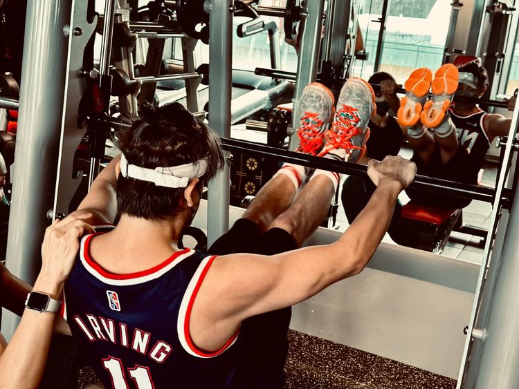 陳曉東揮汗練出好身材。火爆娛樂提供