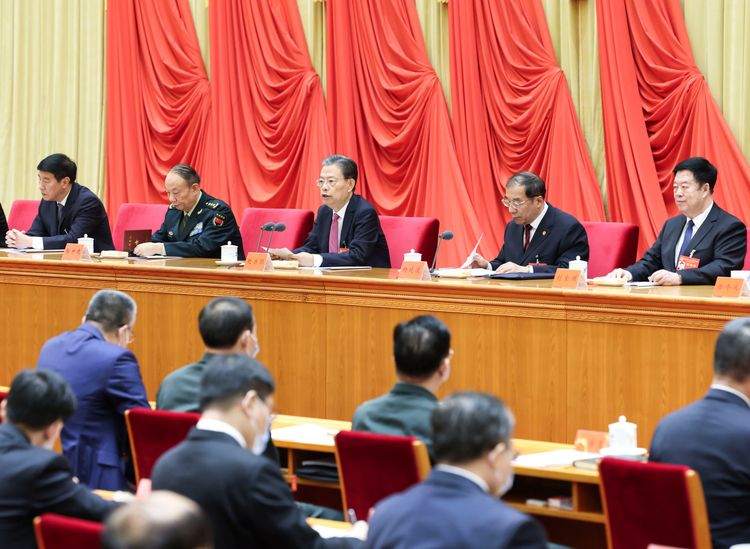 會中全面肯定總書記習近平本屆任期5年來的成就，並通過了黨章修正案。新華社