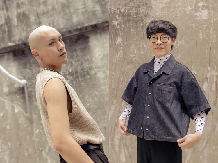 黃宣（左）與盧廣仲在片中有不少對手戲。氧氣電影提供