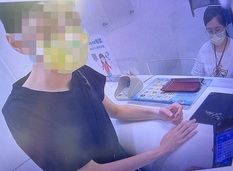 廖男表示，他欲投資虛擬貨幣，因此來到銀行辦理約定轉帳業務，殊不知差點掉入詐騙陷阱。翻攝畫面