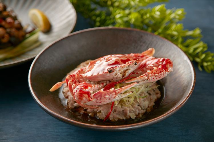 「花蟹蒸肉餅」。業者提供