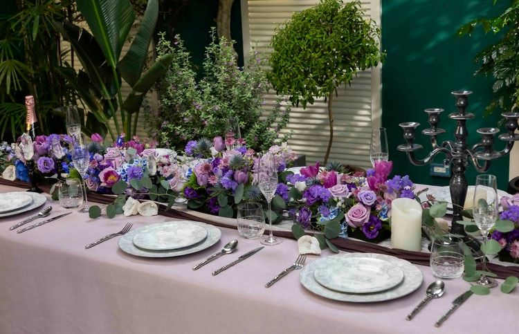 奢華晚宴桌佈置。業者提供