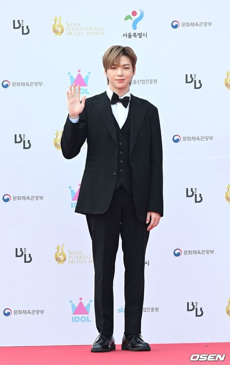 姜丹尼爾今年挑戰演戲，是紅毯最受歡迎的藝人。翻攝OSEN