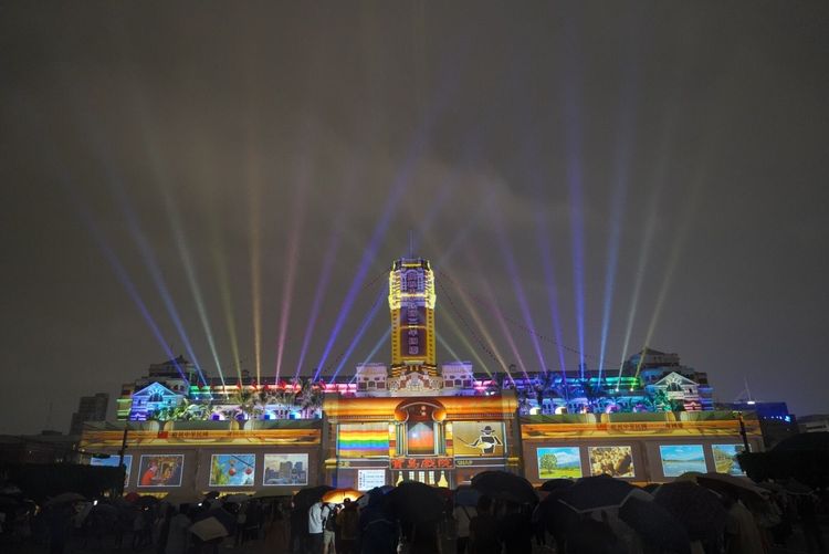 總統府光雕秀。業者提供