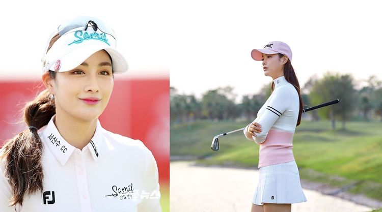 朴潔長相甜美，被封為「高球界的金泰希」。翻攝朴潔IG