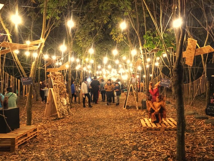 雙十連假在8日、9日屏東縣政府辦理「斜坡上的藝術節」活動。屏東林管處提供