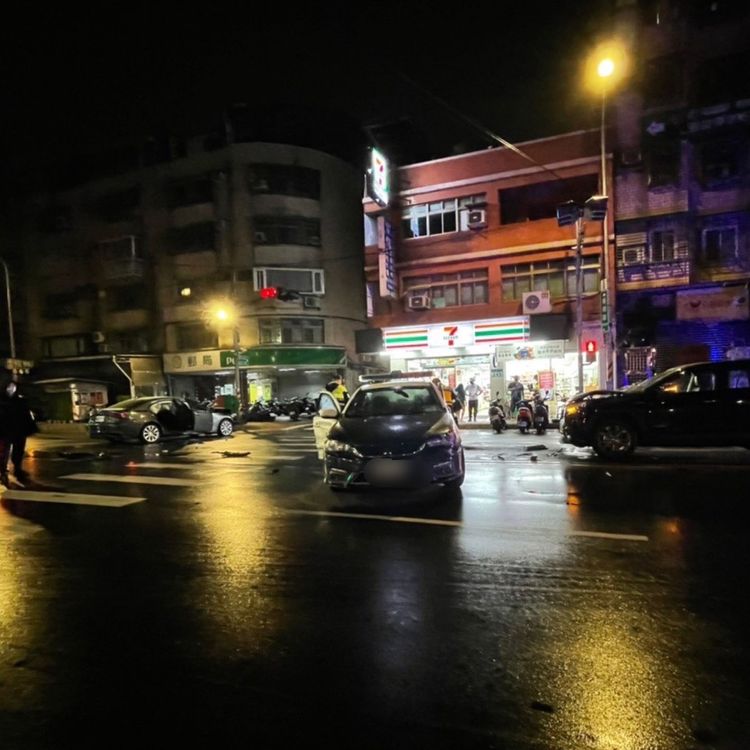 車禍現場路口。新莊警分局提供