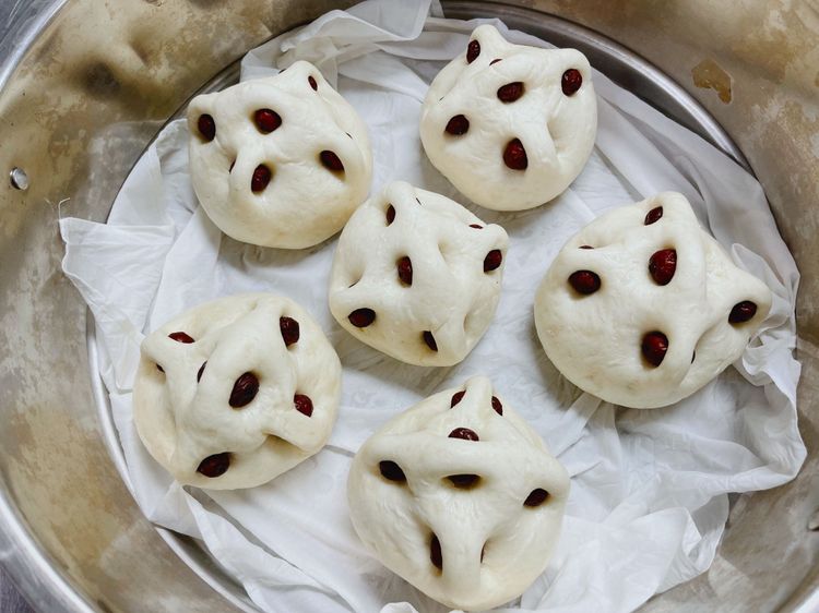 棗發饅頭飽滿可愛，模樣討喜。文化局提供