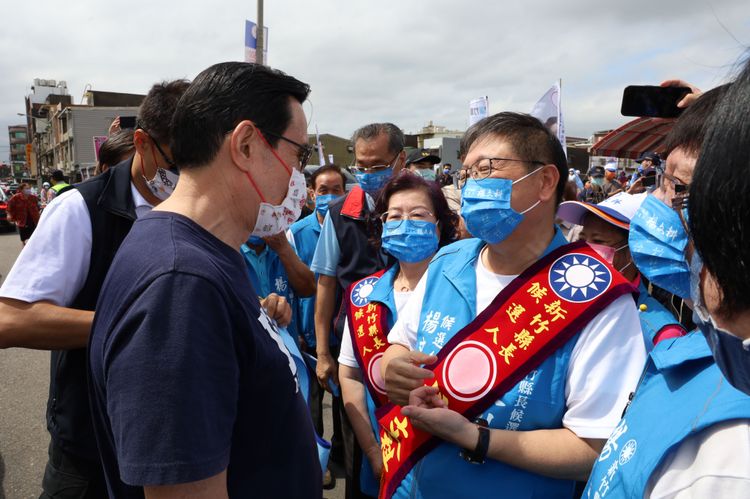 馬英九指出，楊文科是台灣少數具有科學園區經驗的地方首長。楊文科競總提供