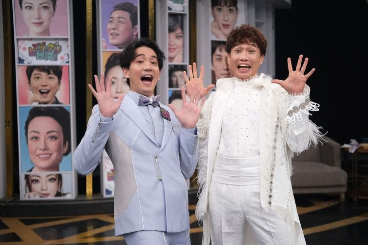 台語歌手吳欣達（右）穿了擔任小林幸子演唱會嘉賓時的表演服裝。.國興衛視提供