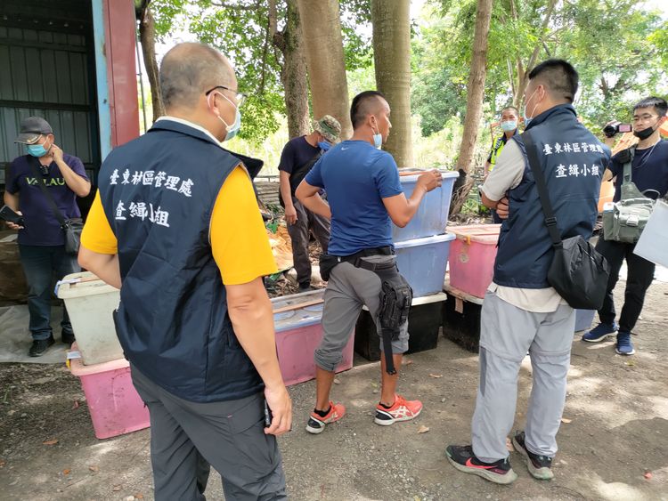 現場搜查分工說明。台東林管處提供