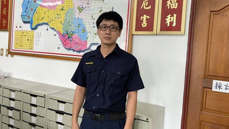 員警陳豐鑫認出劉男的骷顱頭T恤圖案，揪出劉姓姊弟火速破案。警方提供