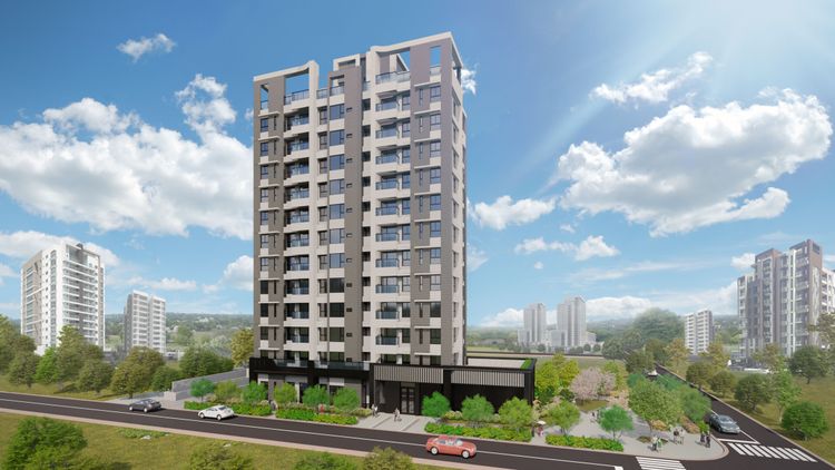 「松柏硯」主打絕版3字頭價格，加上林口區域房市機能與展望，銷況不錯。業者提供