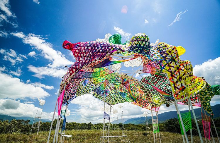 縱谷大地藝術季，林淑鈴《 雲朵製造所 》。水保局台東分局提供
