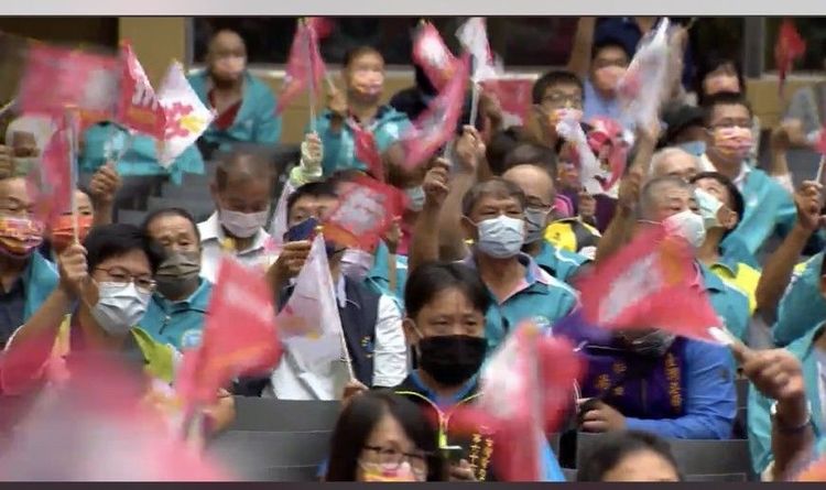 陳其邁陣營今下午在高展館造勢活動，有許多支持者到場。翻攝民進黨網站