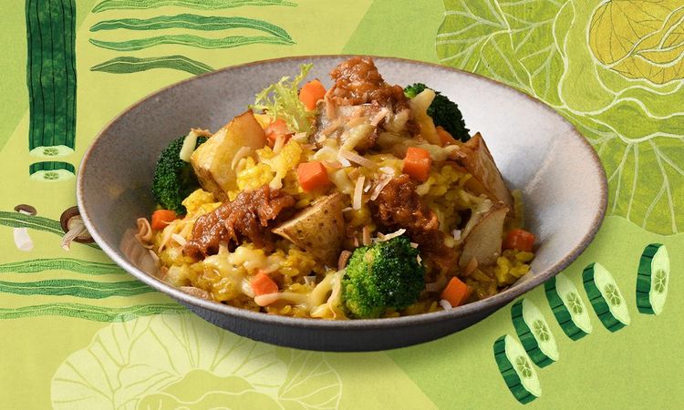 葡式咖哩焗飯，售價89元。業者提供