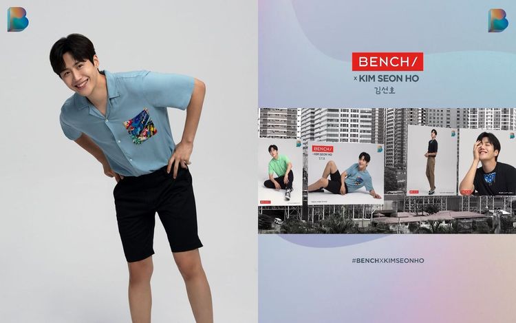 金宣虎成為服飾品牌BENCH/的代言人，還登上菲律賓戶外4個廣告看板。翻攝BENCH/ IG