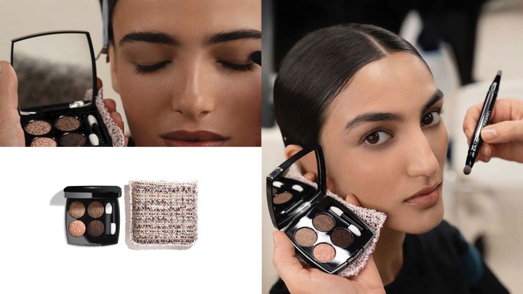 香奈兒斜紋軟呢4色眼影#04大地，3210元。品牌提供