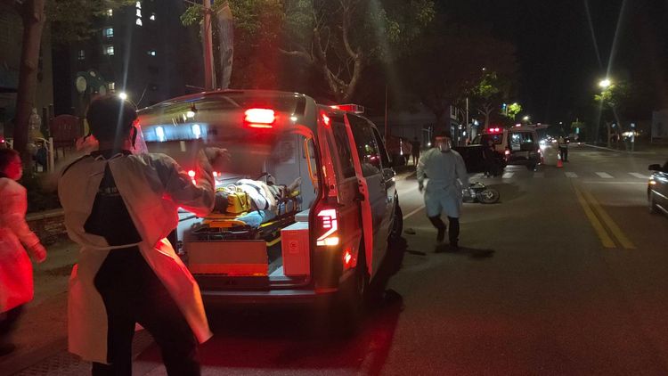 受傷3人均送衛福部金門醫院就醫。民眾提供