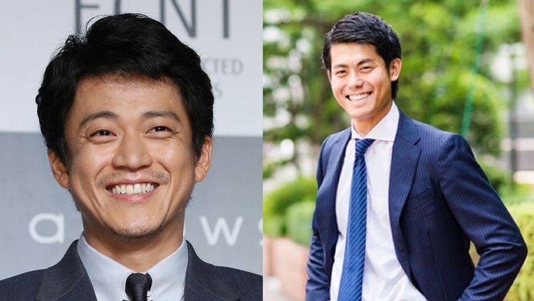 岡田祥吾（右圖／翻攝岡田祥吾推特）被指和小栗旬（左圖／翻攝時事通信）有幾分相像。