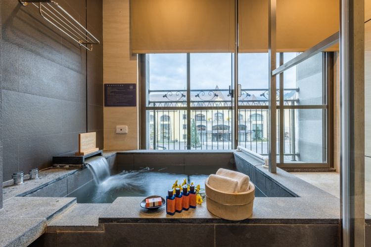 富含鐵質的瑞穗黃金湯。瑞穗天合國際觀光酒店