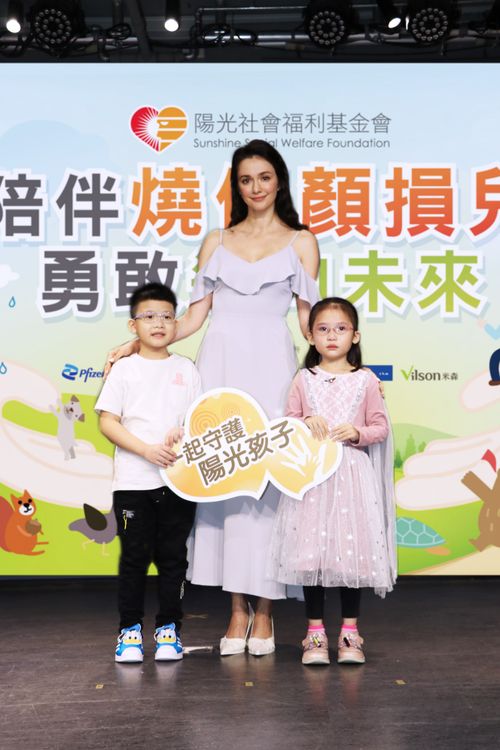 瑞莎不捨陽光孩子成長歷程。陽光基金會提供