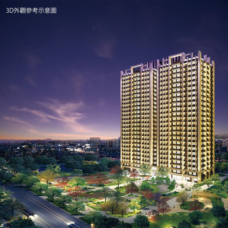 寶德建設選址新五路推出預售案「天空之邑」，主打洲子洋雙塔24層擎天地標，享有360度城市寬闊美景。翻攝天空之邑臉書