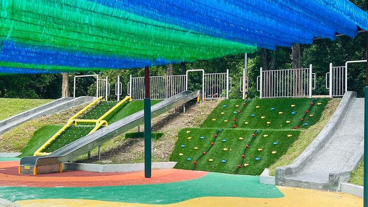 發生意外的頭份公園。民眾提供