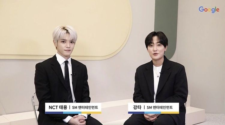 安七炫（右）的收錄曲《Skip》，找來師弟團NCT的泰容合作。翻攝SM娛樂