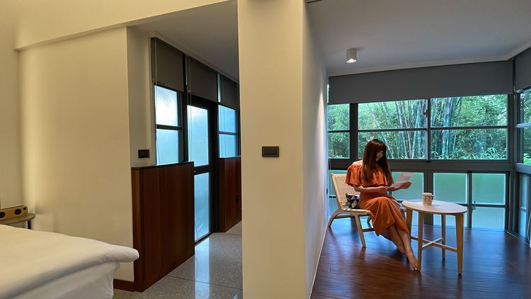 全館僅一間的花時間套房，坐落於「月島」住宿區。黃盈甄攝