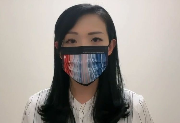 高虹安錄製影片向中華大學道歉，但影片未公開卻流出。翻攝自四叉貓劉宇的臉書