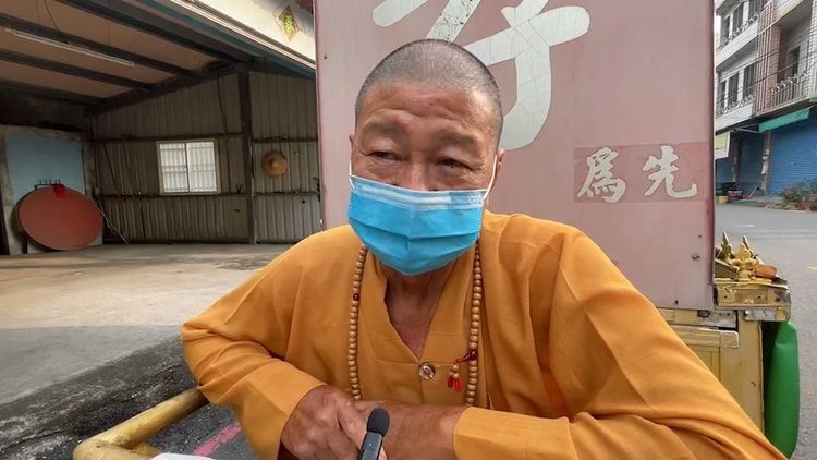 宣揚孝道的果舟法師。民眾提供