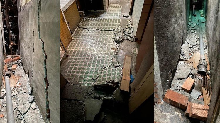 陳昭榮堂妹傳來玉里老家的現況。翻攝陳昭榮臉書