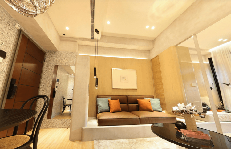 「長安馥」訴求鄰近華山文創特區、正對萬坪公園單層規劃3併的精工宅，預計2025上半年完工。翻攝售屋平台