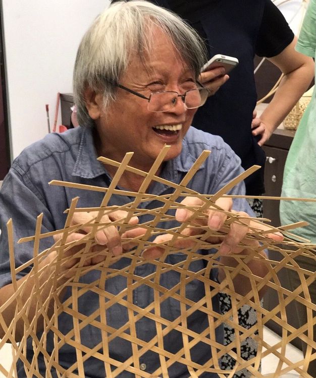 國寶藝師張憲平將臺灣的竹籐編推向創作與實用兼具的工藝內涵。傳藝提供