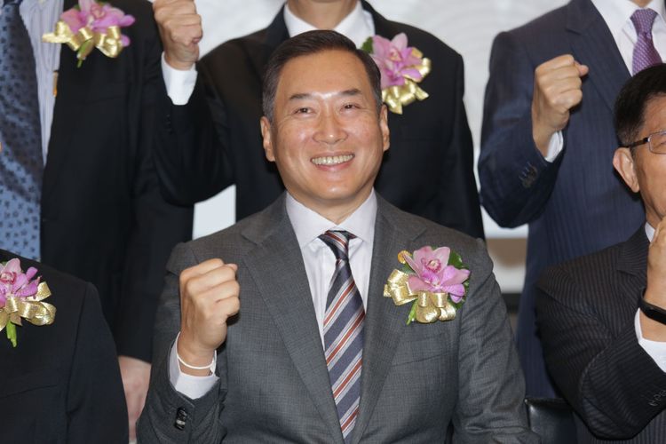 辜仲立中租企業旗下日本酒新事業仲酣今日開幕。翁玉信攝