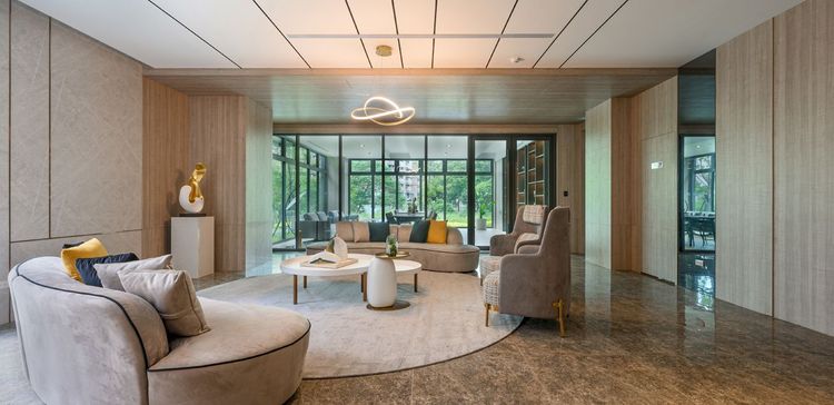 「大睦敦品」主力格局26－41坪，訴求鄰近大面積生態公園、社區輻射5分鐘車程可抵達桃林鐵馬道的景觀宅。翻攝大睦敦品官網