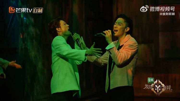 吳克群（左）和吳建豪展現絕佳默契。翻攝披荊斬棘微博