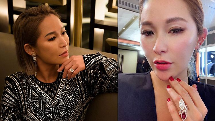 洗米嫂以往穿戴奢華行頭引人注目。翻攝陳慧玲IG