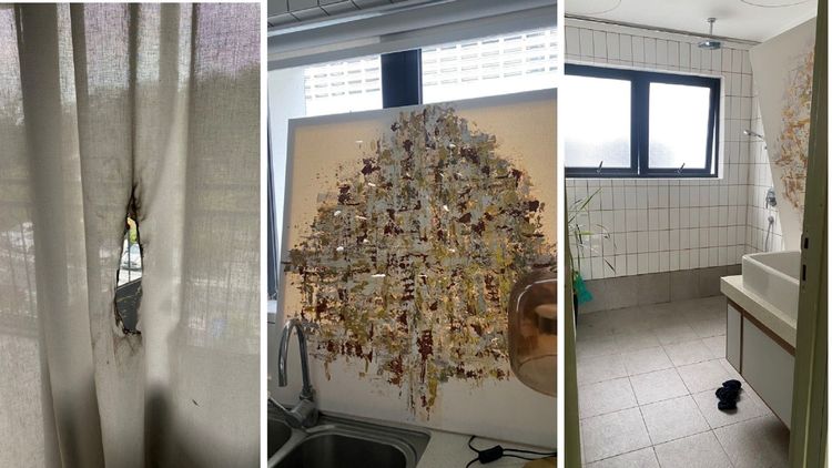 Wan Nur Syaira的辦公室遭潛入破壞。翻攝自Twitter