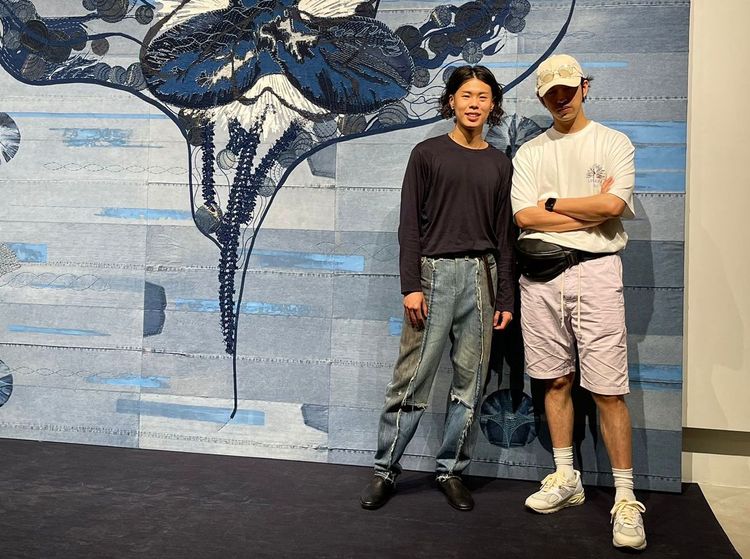 彭柏碩（左）、陳柏霖開心合影。無敵影業提供