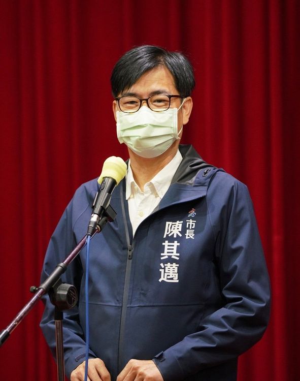 陳其邁今在高市議會備詢。高市府提供