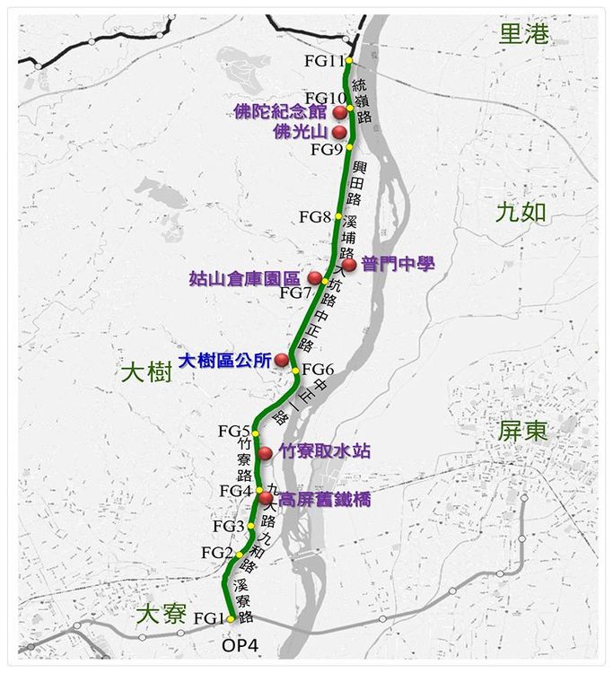 高捷紫線明年底前提可行性報告。高市府提供