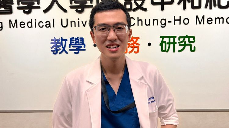 高醫住院醫師陳威翰。侯昌騰攝